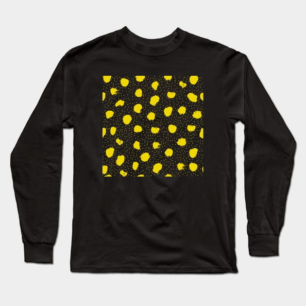 yellow dots Long Sleeve T-Shirt by zeevana